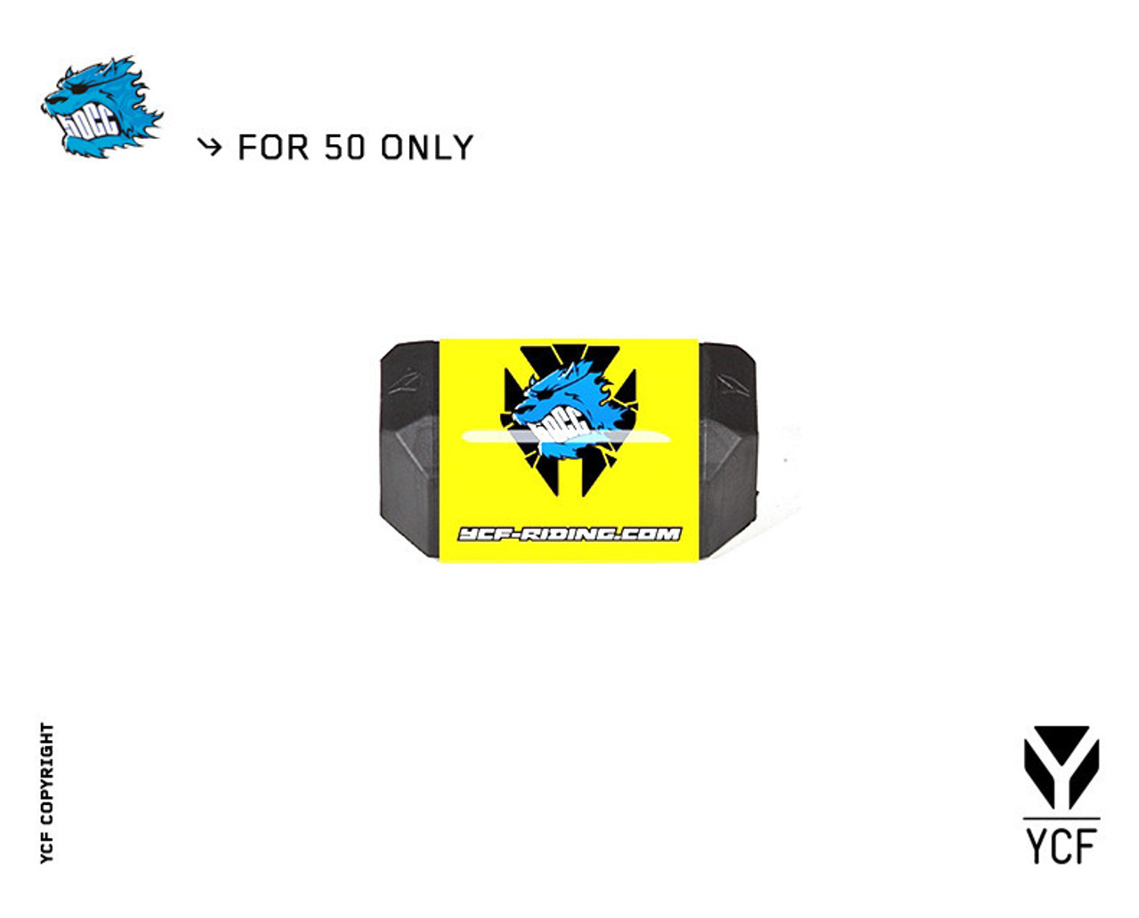 BAR PAD RUBBER 50CC - YELLOW