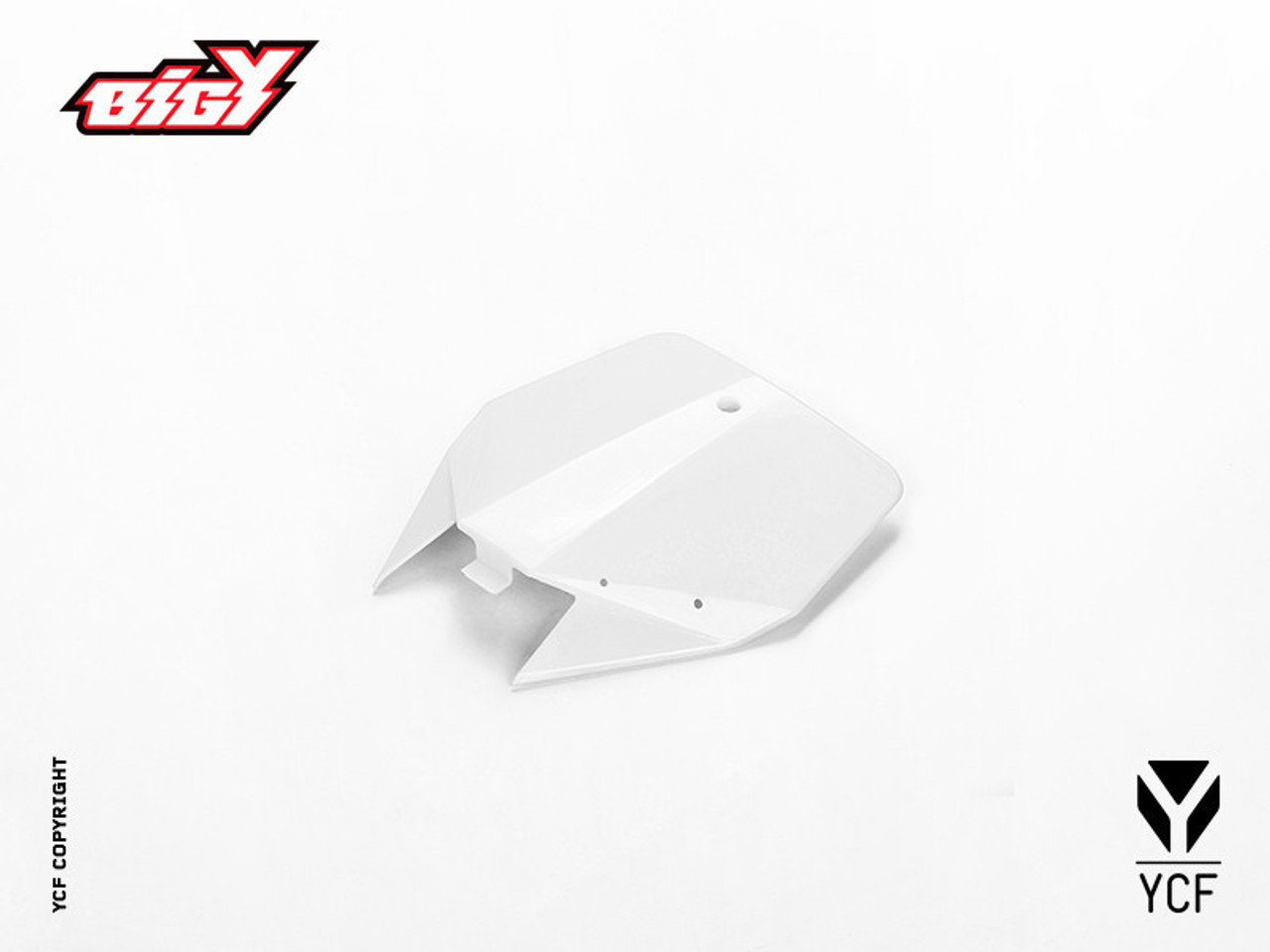 FRONT NUMBER PLATE - BIGY WHITE
