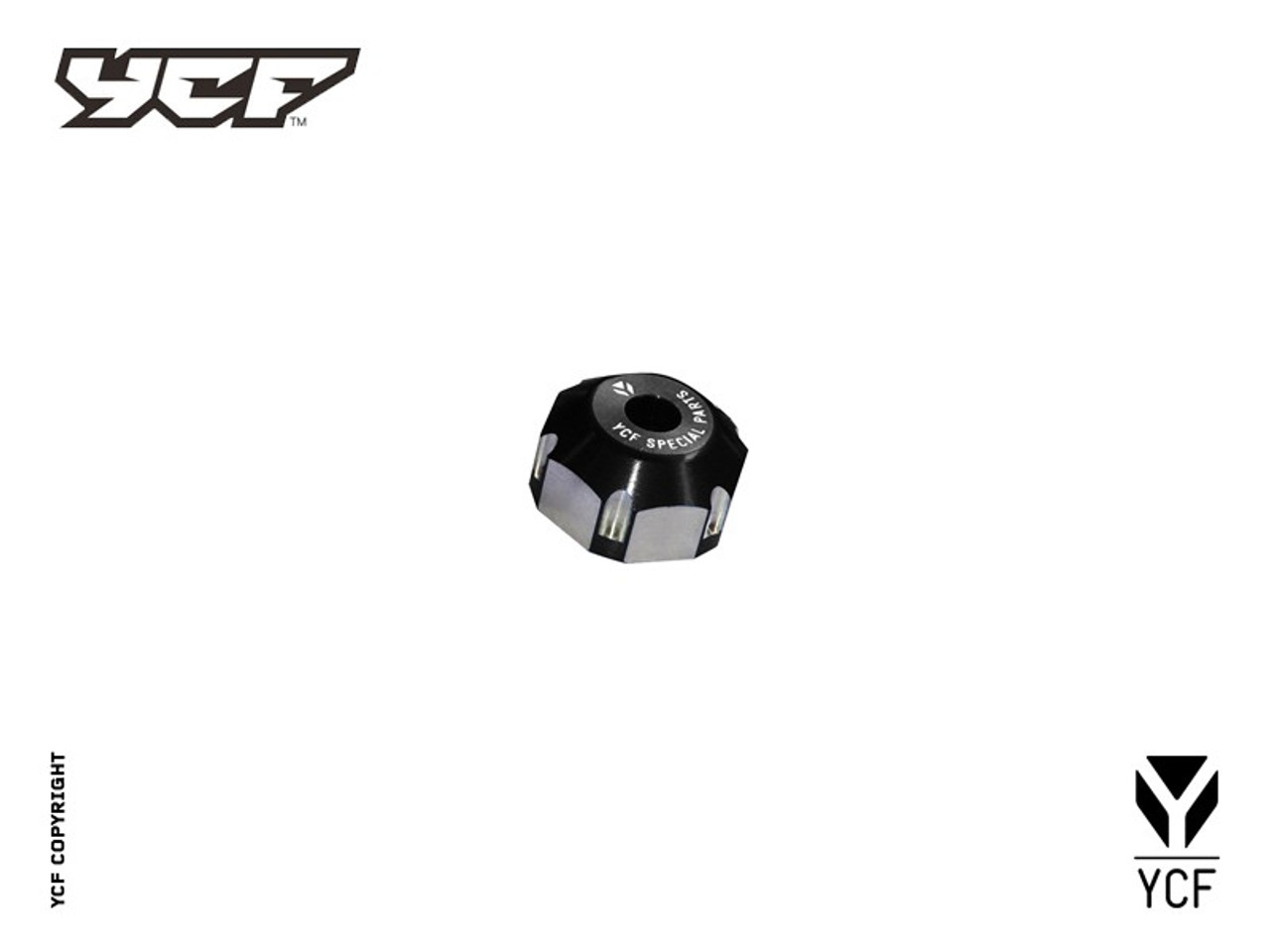 CNC STEERING STEM NUT Black