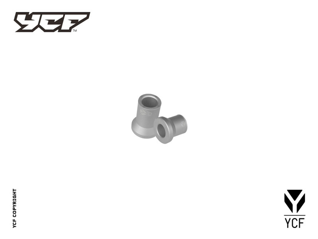 REAR WHEEL SPACERS SET - SILVER