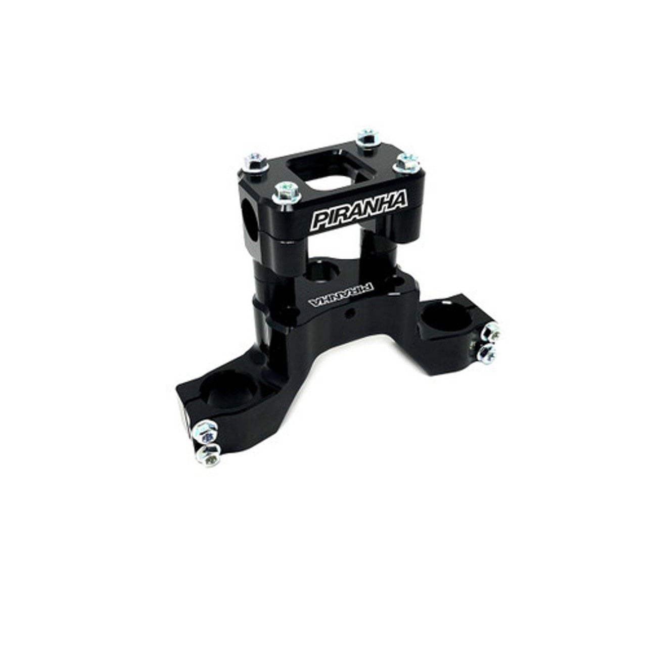 PIRANHA TOP CLAMP - KLX110(L)  BLACK