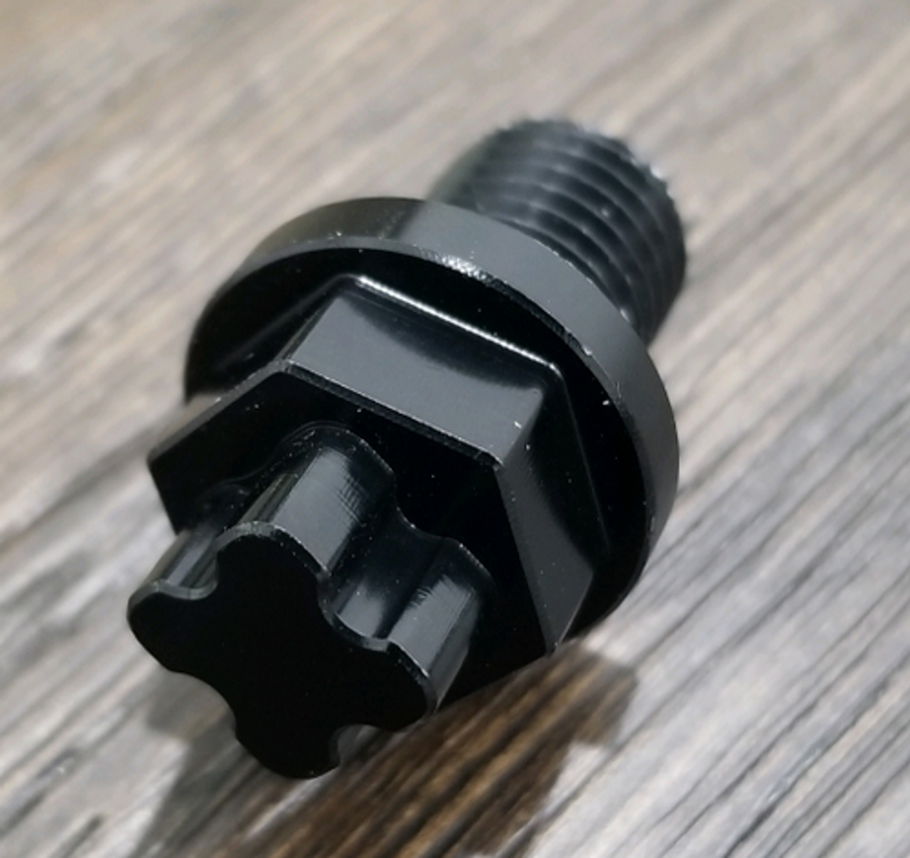 PIRANHA OIL DRAIN PLUG. CNC. BILLET ALUMINUM