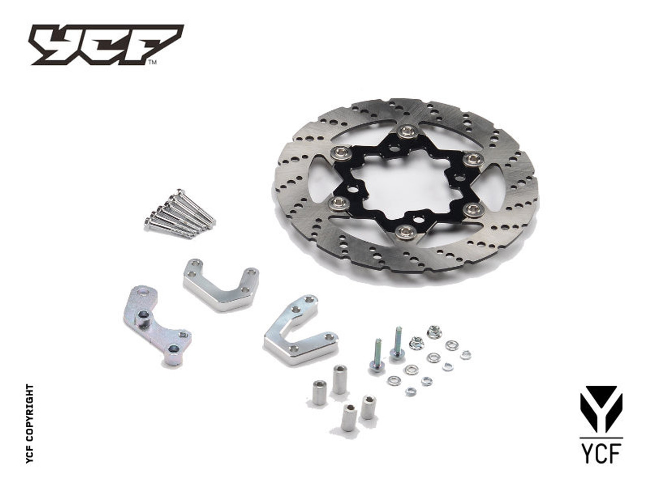 240MM SEMI-FLOATING BRAKE ROTOR W/CALIPER MOUNTING KIT