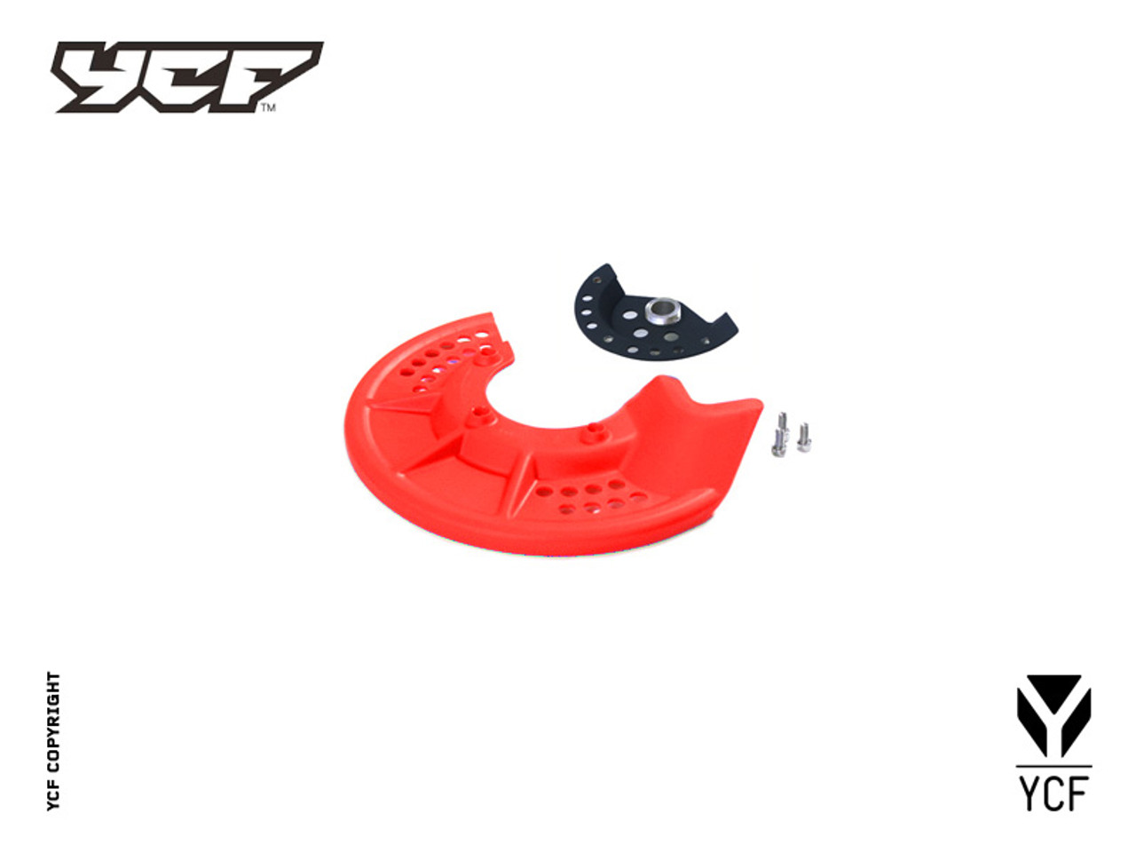 FRONT DISC GUARD - RED