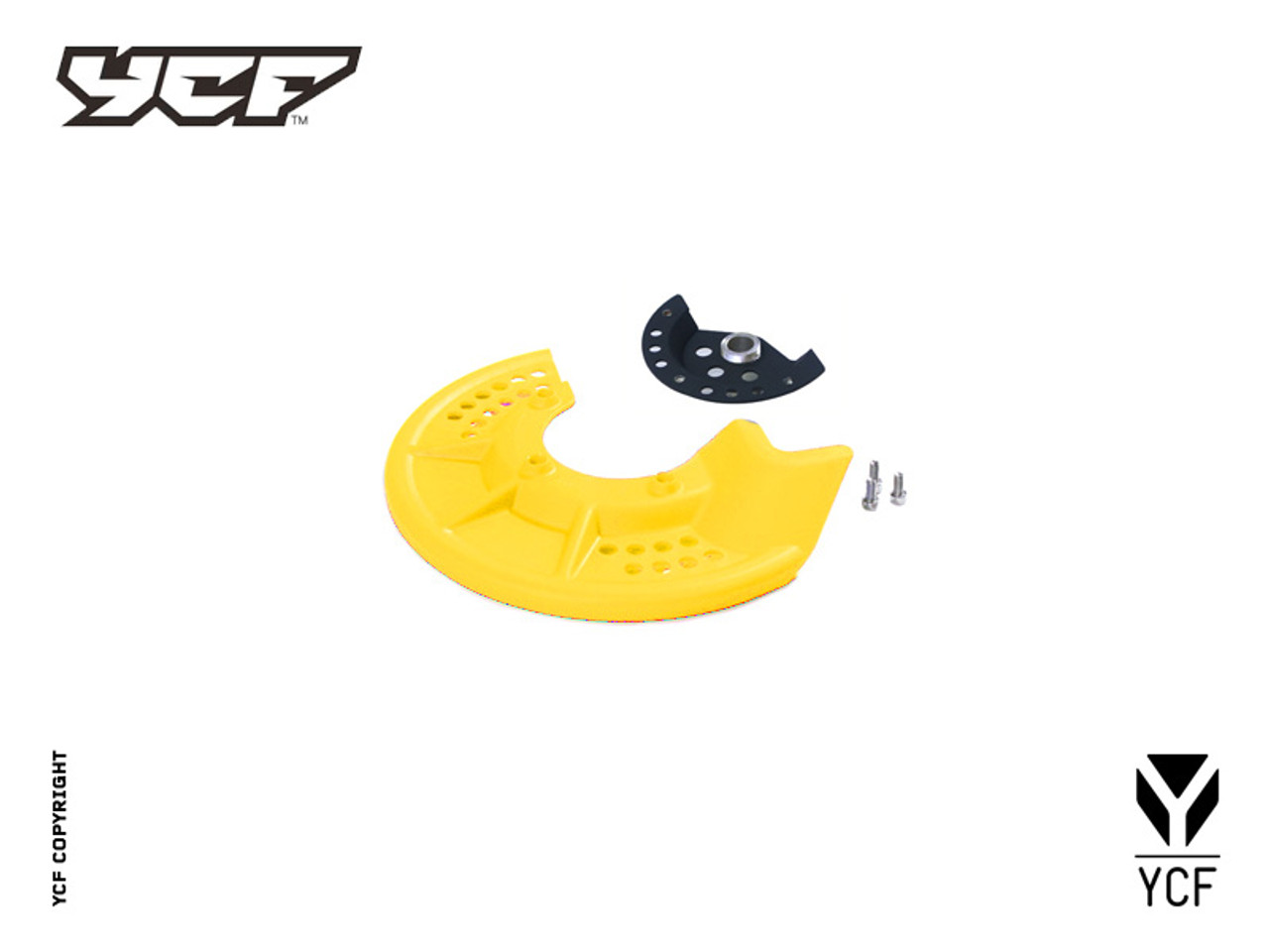FRONT DISC GUARD - YELLOW