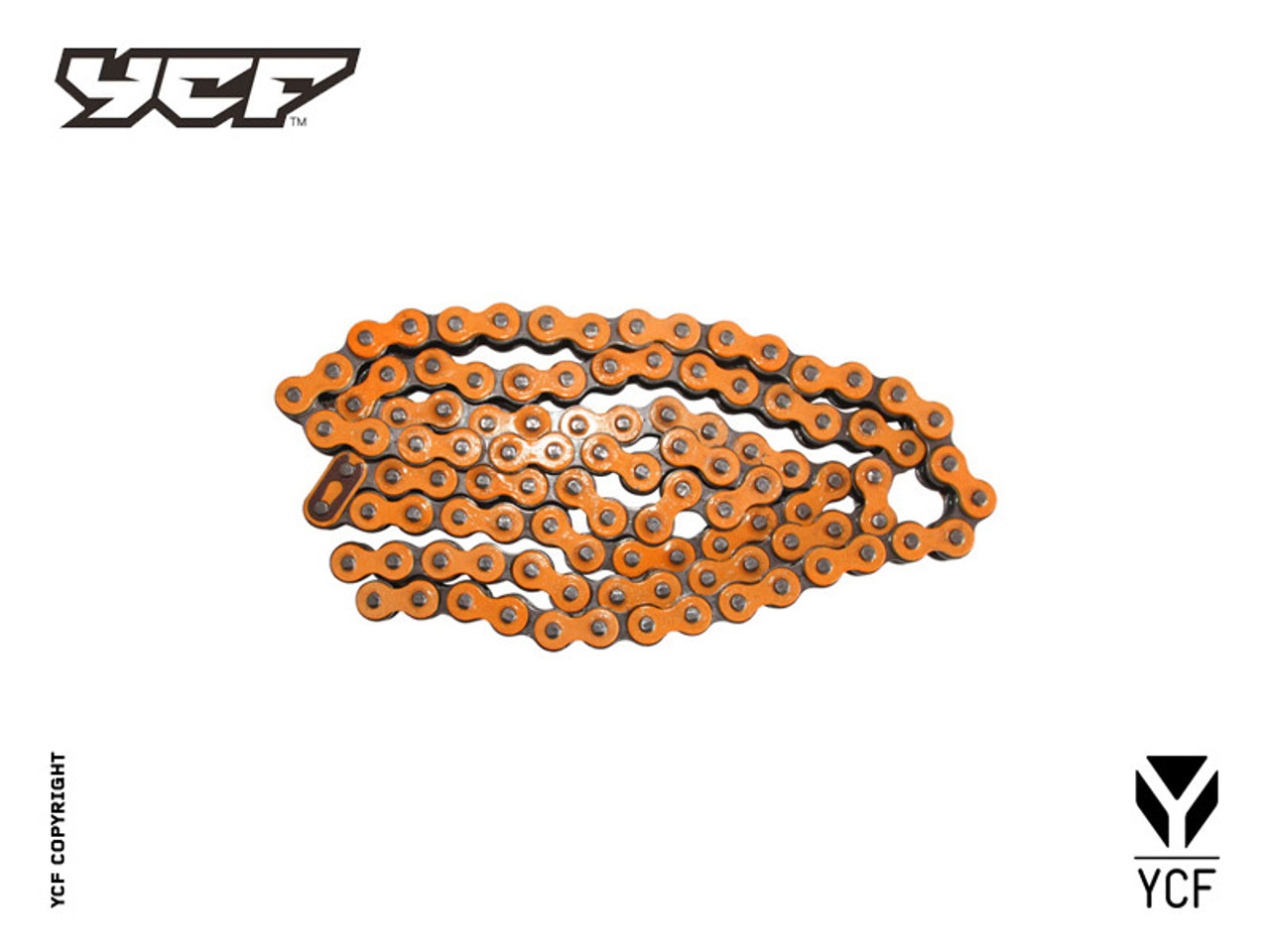 CHAIN 420DX-116T - ORANGE