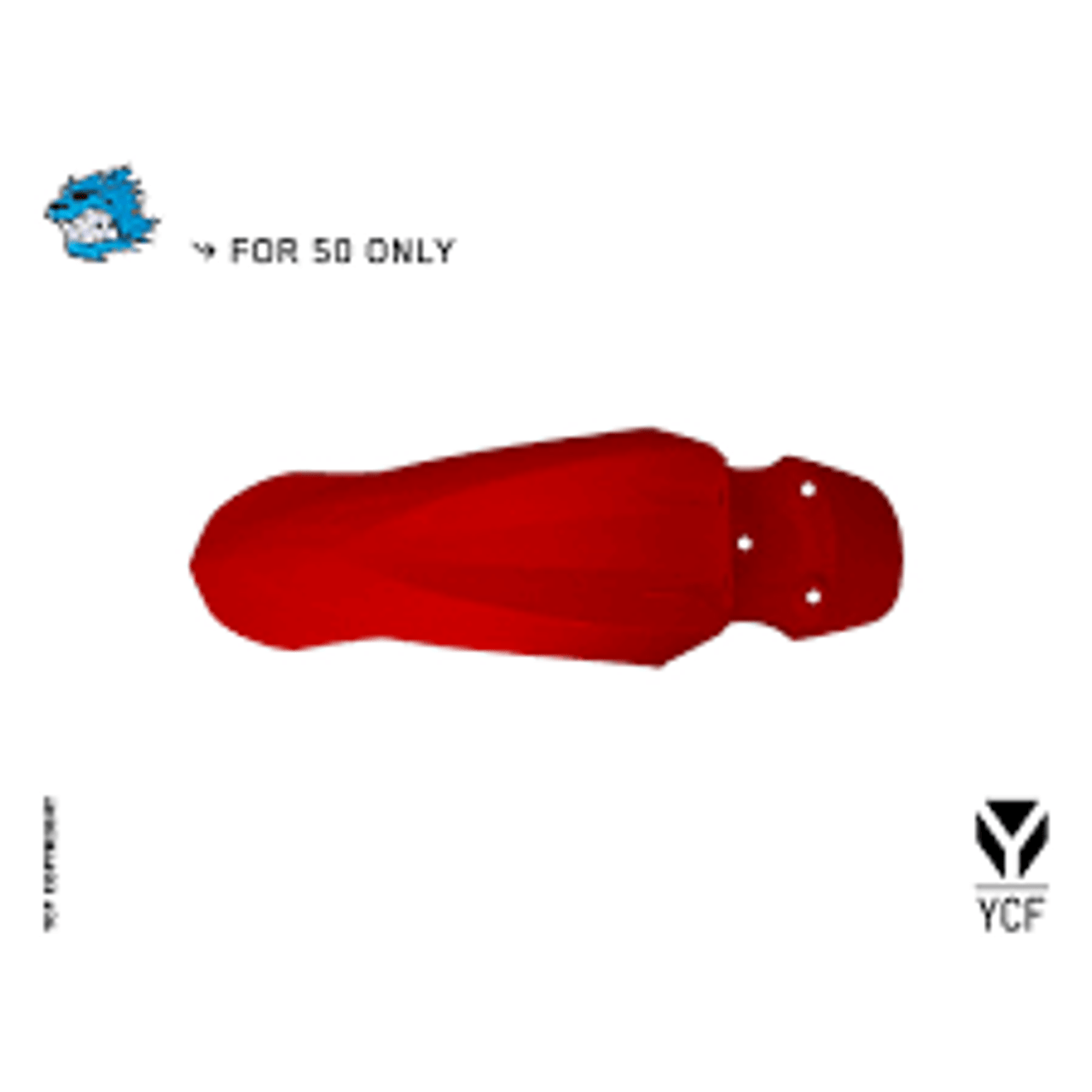 YCF50 FRONT FENDER - RED - UP to 2019