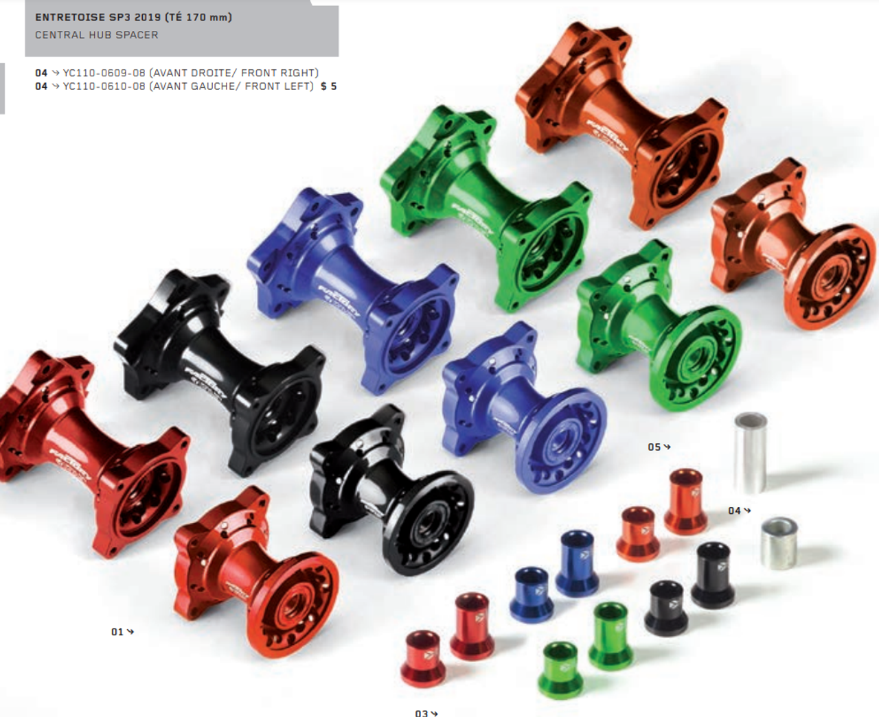 WHEEL HUB CNC FRONT - GREEN