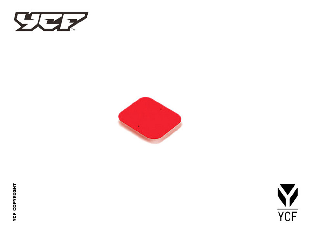 SUNDAY - FRONT NUMBER PLATE - RED