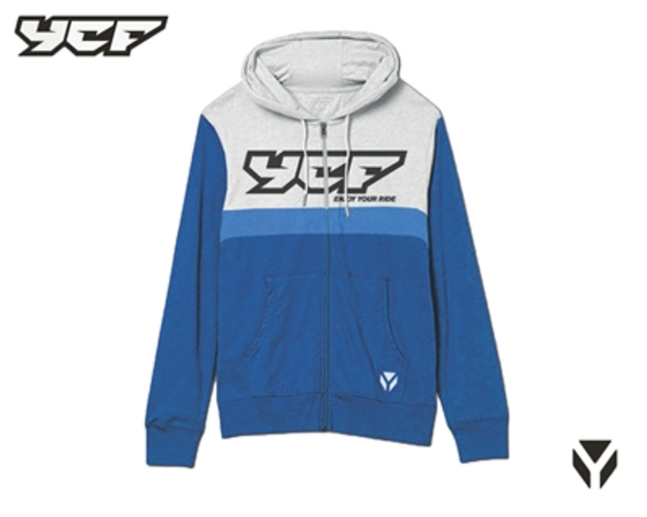 YCF SWEATSHIRT BLUE LG 2022 - SWEAT03BL-L