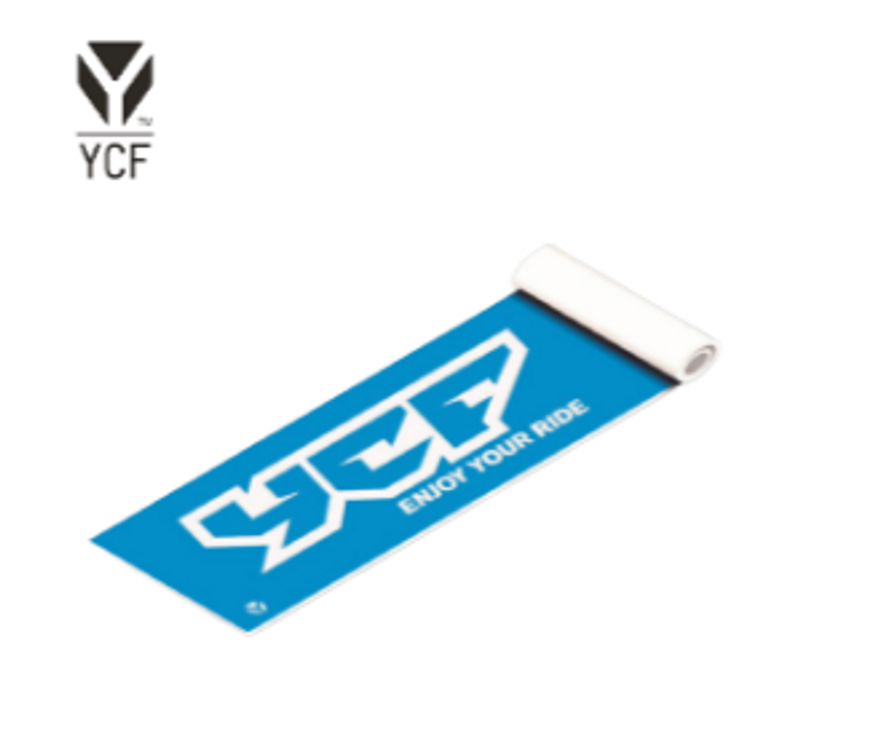 YCF BANNER - FELT  / BLUE 80cm x 2000cm