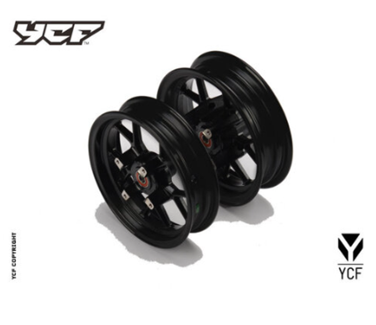 SM/GP REAR WHEEL 2.75 x 12" w/o DISC - YC110-0626-02-BK