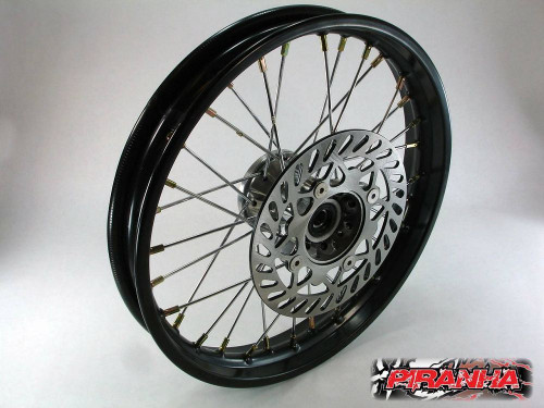 14" PIRANHA PIT BIKE FRONT WHEEL 1.60x14"