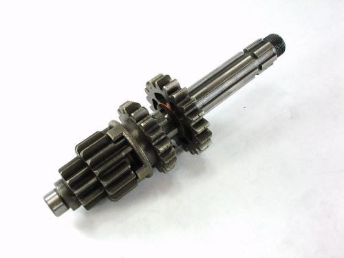 MAIN SHAFT W/ TRANNY GEARS