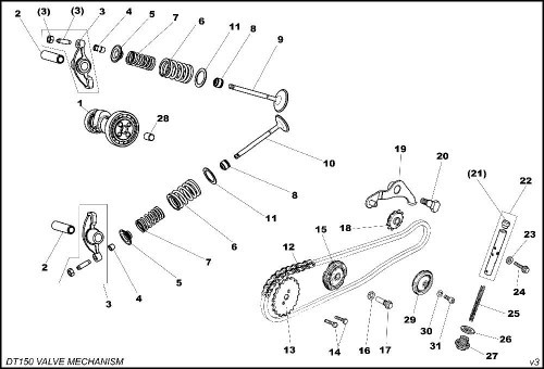 VALVE SPRING OUTER