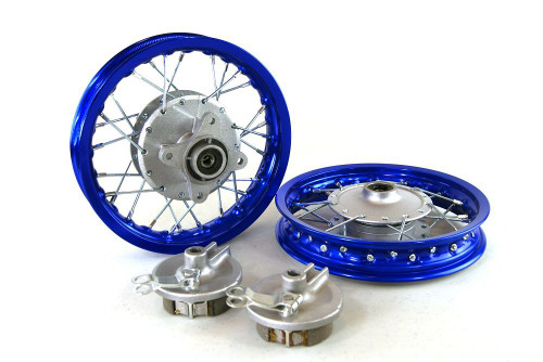 10" HONDA CRF50 ALUMINUM WHEELS - BLUE