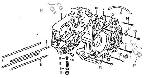 CRANK CASE,R 1