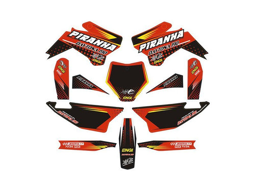 PIRANHA COMPLETE GRAPHIC KIT - P190-4V