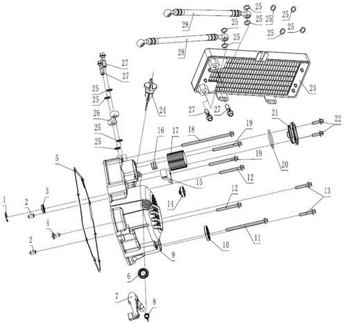 OIL FILTER - ZONGSHEN / BIGY190ZE