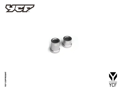 FRONT WHEEL SPACERS SET - SILVER