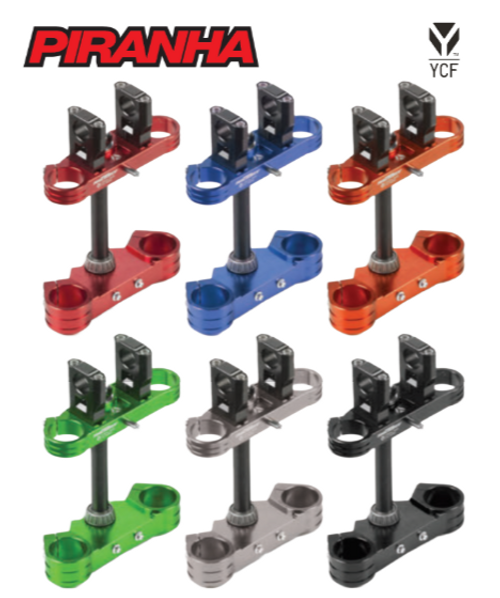 TRIPLE CLAMPS 48/48mm - RED