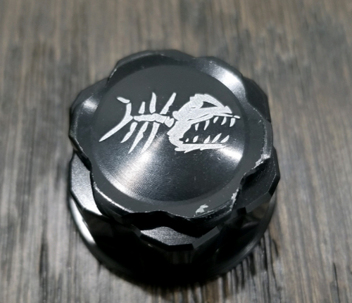 PIRANHA CNC BILLET LASER LOGO STEM NUT