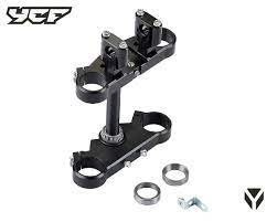 トリック2,3,4,5 COMPLETE TRIPLE CLAMPS 45/48mm - BLACK - Wholesale Cycle