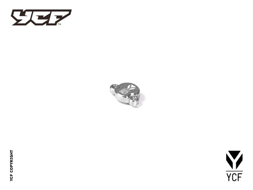 REAR BRAKE RESV COVER - SILVER - (ALL YCF EXCEPT PILOT/ FACTORY 2016-2021)