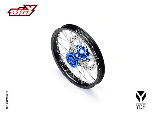 COMPLETE ALUMINUM 7116 FRONT WHEEL 1.60x17" BLUE