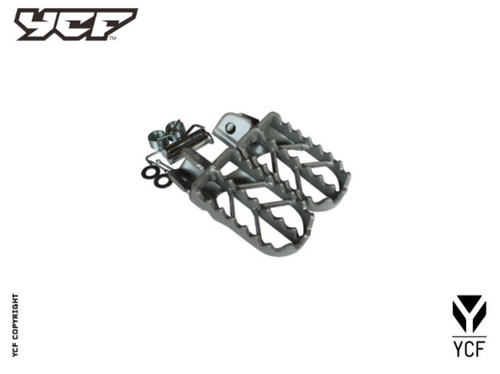 INOX FOOTPEG SET - STEEL - STD SIZE