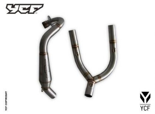 FACTORY EXHAUST MID PIPE BIGY DOUBLE