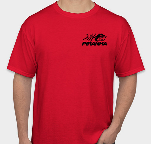 PIRANHA EXPERT T-SHIRT - RED X-LARGE