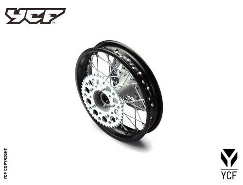 12" REAR STEEL WHEEL FOR 15mm WHEEL AXLE W/4mm REINFORCED SPOKES