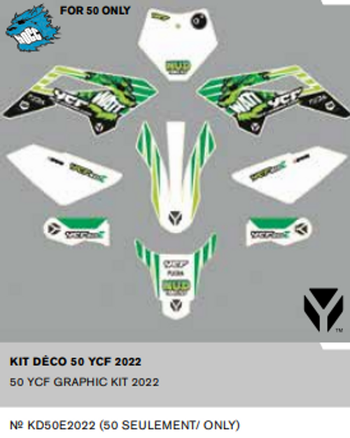 GRAPHIC KIT -  YCF50E - 2022