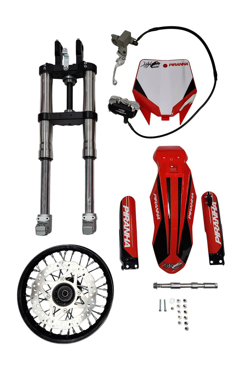 PIRANHA V3 COMPLETE FRONT END FOR HONDA CRF50 - Wholesale Cycle