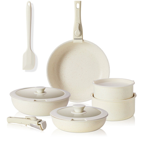 POTS And Pans Set for 12 Non-stick Kitchen Cookware Set