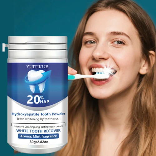 20% HAP Hydroxyapatite Tooth Powder: Teeth Whitening, Deep Cleaning,