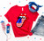 T-shirt Man USA Lips 4th of July T-shirt