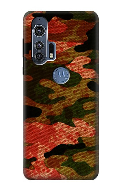 W3393 Camouflage Blood Splatter Hard Case and Leather Flip Case For Motorola Edge+