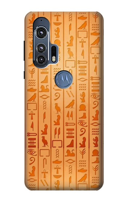 W3440 Egyptian Hieroglyphs Hard Case and Leather Flip Case For Motorola Edge+