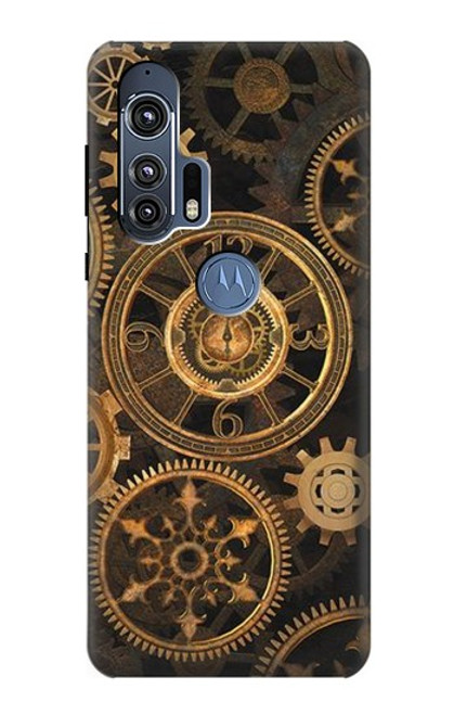 W3442 Clock Gear Hard Case and Leather Flip Case For Motorola Edge+