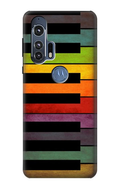 W3451 Colorful Piano Hard Case and Leather Flip Case For Motorola Edge+