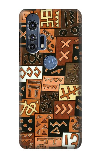 W3460 Mali Art Pattern Hard Case and Leather Flip Case For Motorola Edge+