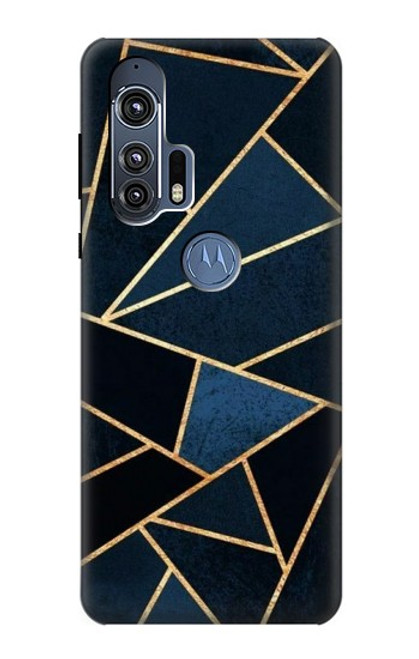 W3479 Navy Blue Graphic Art Hard Case and Leather Flip Case For Motorola Edge+