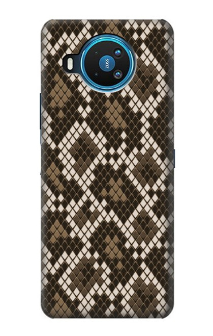 W3389 Seamless Snake Skin Pattern Graphic Hard Case and Leather Flip Case For Nokia 8.3 5G