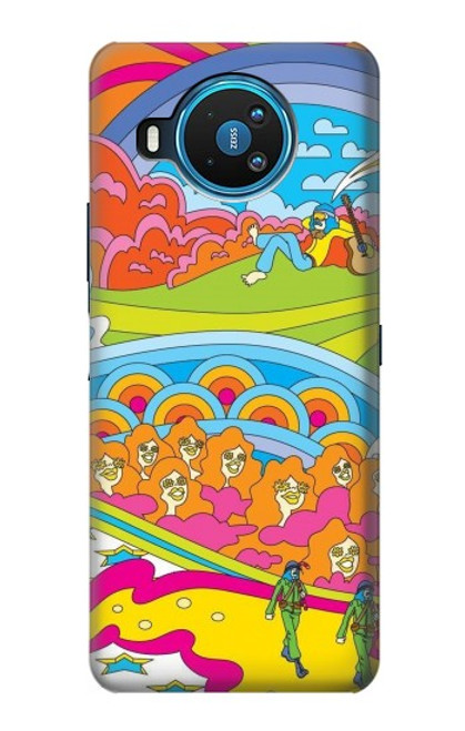 W3407 Hippie Art Hard Case and Leather Flip Case For Nokia 8.3 5G