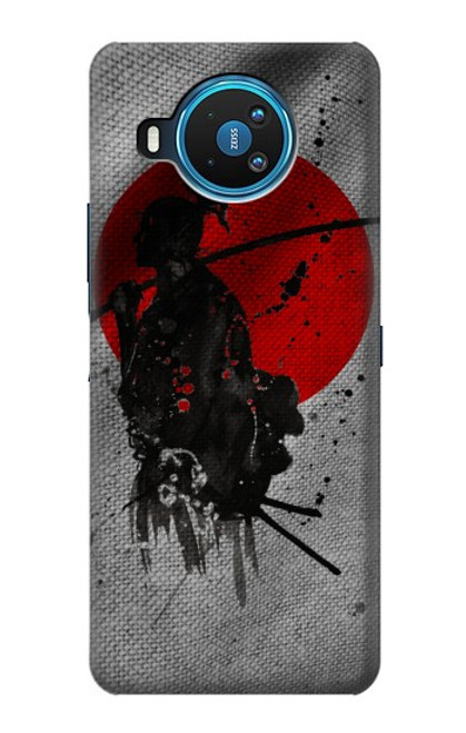 W3517 Japan Flag Samurai Hard Case and Leather Flip Case For Nokia 8.3 5G