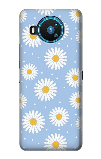 W3681 Daisy Flowers Pattern Hard Case and Leather Flip Case For Nokia 8.3 5G