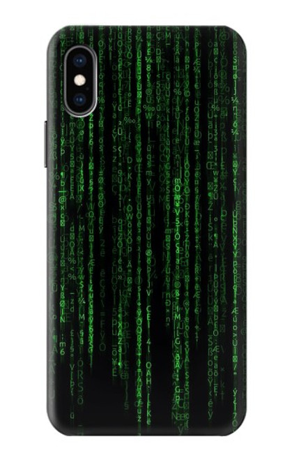 W3668 Binary Code Hard Case and Leather Flip Case For iPhone X, iPhone XS
