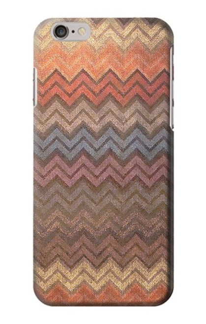 W3752 Zigzag Fabric Pattern Graphic Printed Hard Case and Leather Flip Case For iPhone 6 6S